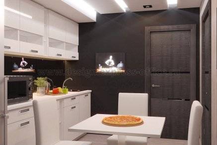 Разработка дизайна интерьера офисные кухни Рицца